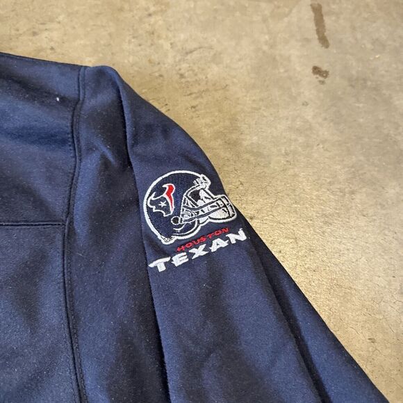 Houston Texans Shirt Mens XXL 2X Blue‎ Long Sleeve Crewneck Pullover Embroidered - Picture 6 of 14